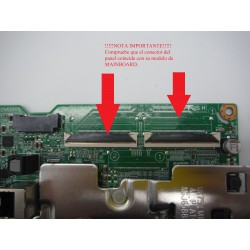 !!!!!NOTA IMPORTANTE!!!!! Compruebe que el conector del panel coincide con su modelo de MAINBOARD.