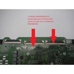 !!!!!NOTA IMPORTANTE!!!!! Compruebe que el conector del panel coincide con su modelo de MAINBOARD.